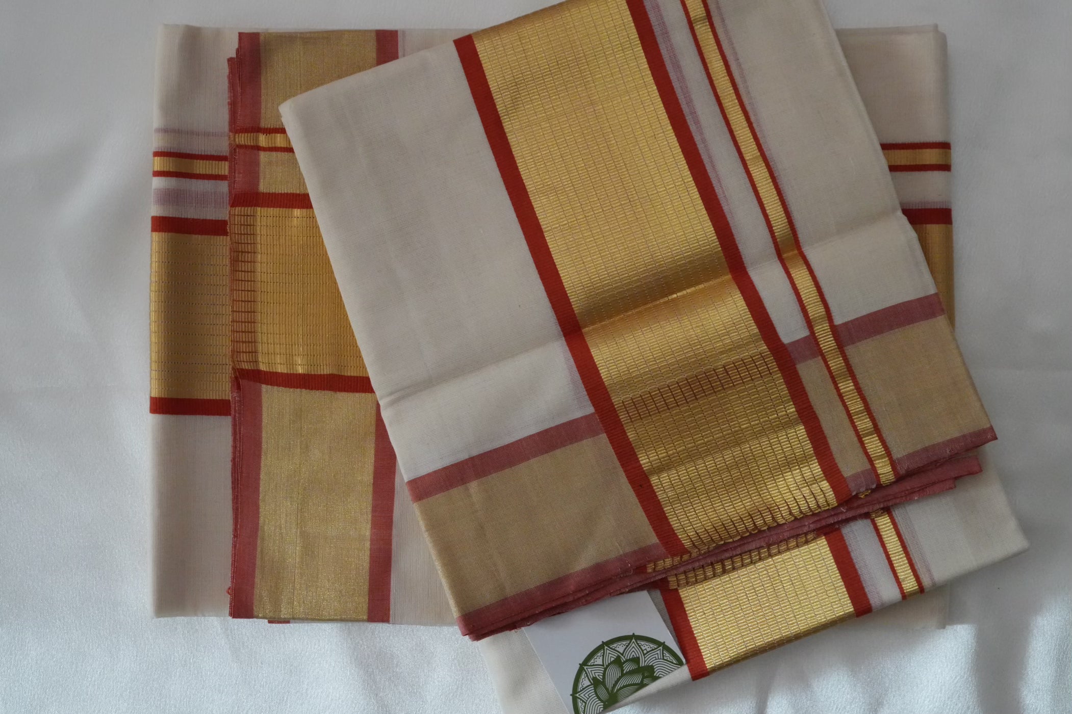 Premium Balaramapuram Unakkapavu Pure Cotton Handloom Set Mundu
