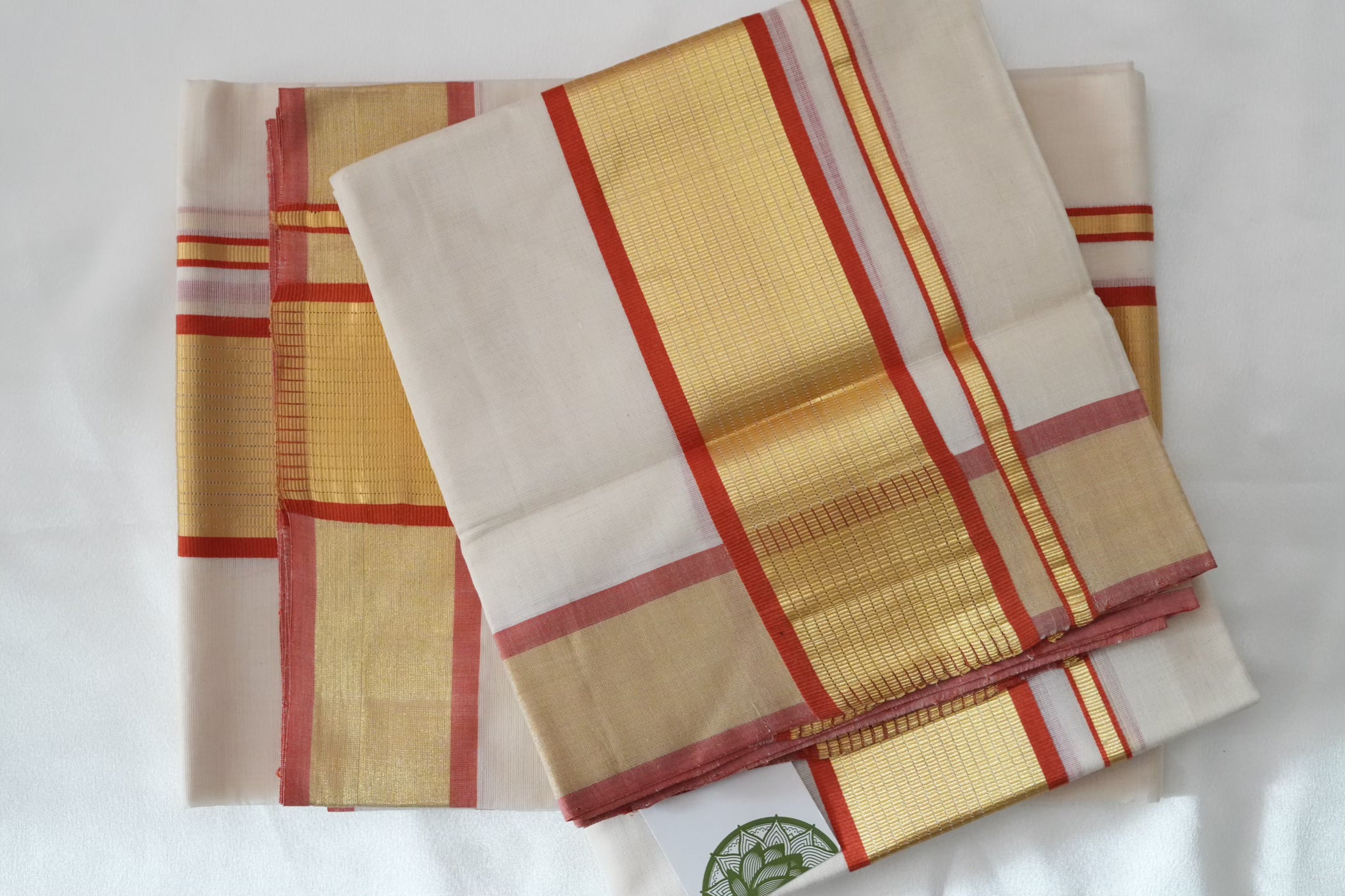 Premium Balaramapuram Unakkapavu Pure Cotton Handloom Set Mundu