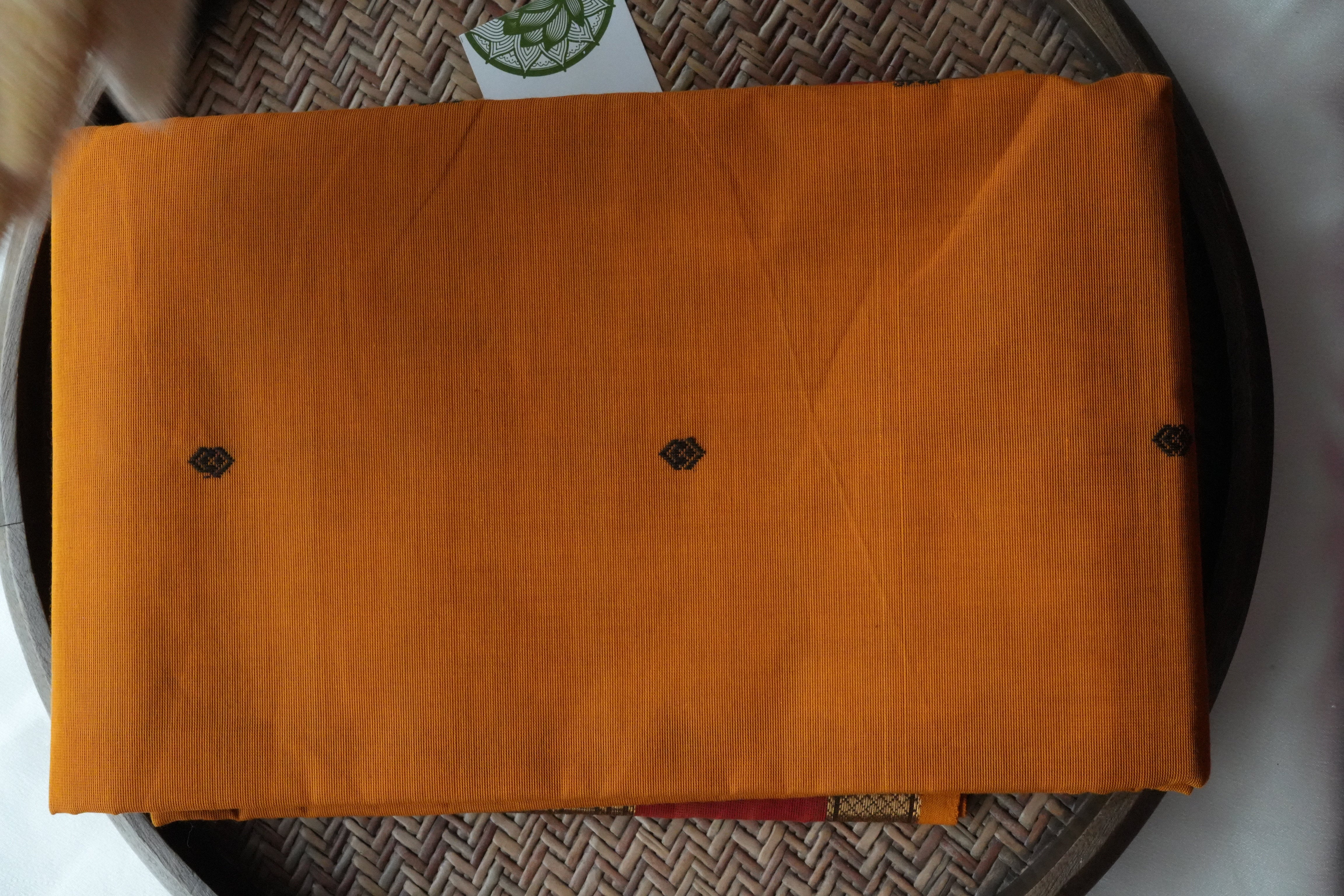 Sun-Drenched Mustard Kanchi Cotton Saree with Traditional Annapakshi Borders