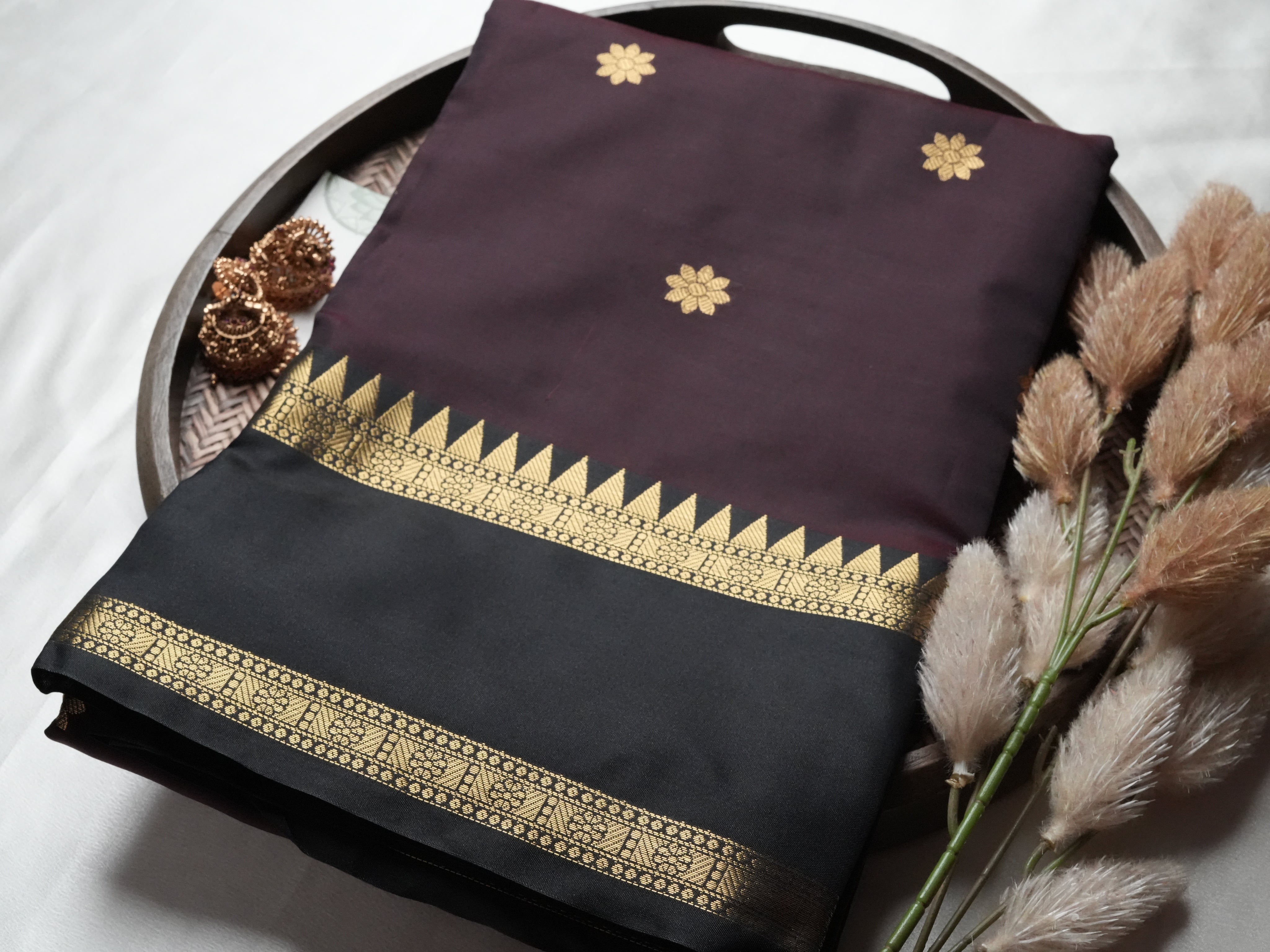 Royal Elegance: Banarasi Katan Semi-Soft Silk Saree - SAROYA