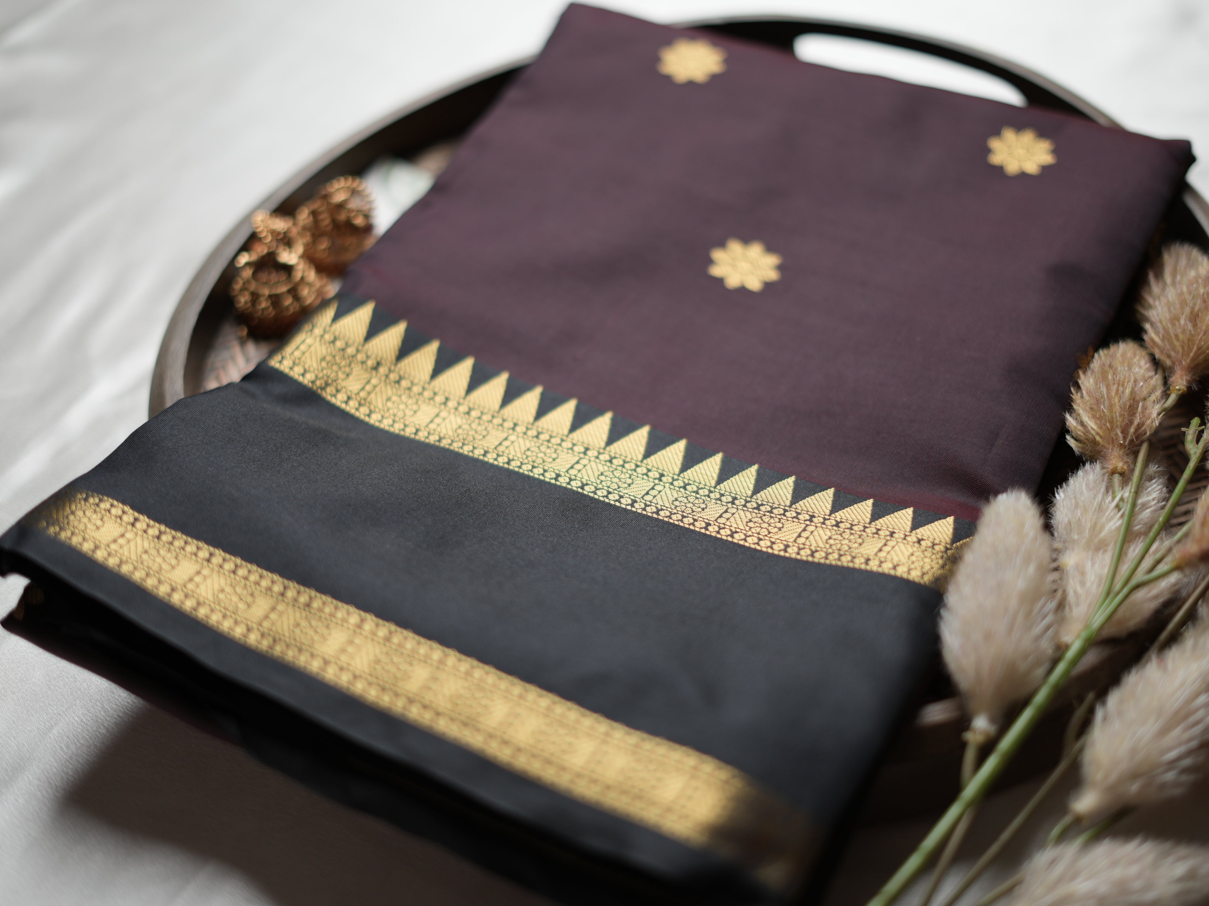 Royal Elegance: Banarasi Katan Semi-Soft Silk Saree - SAROYA
