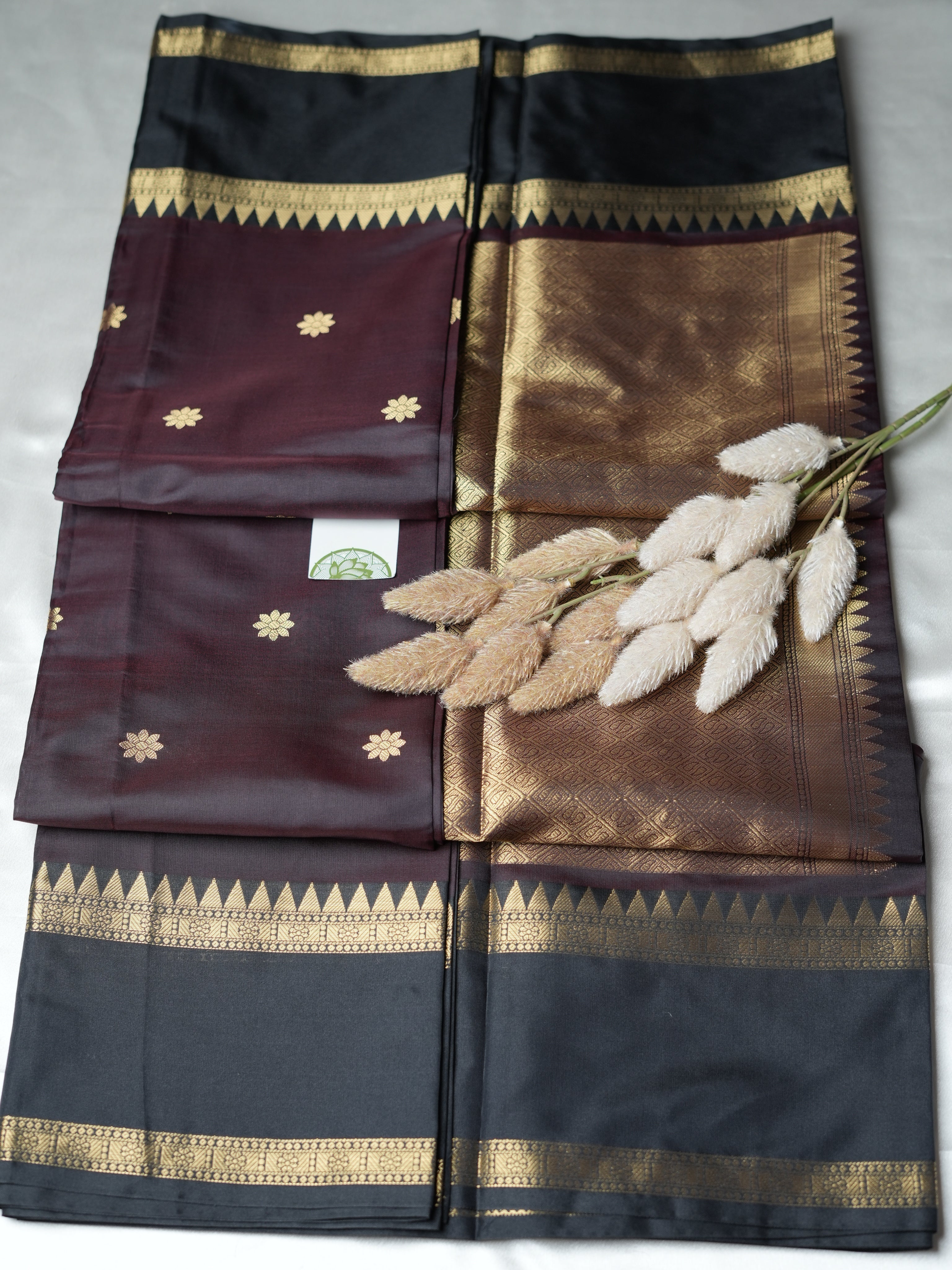 Royal Elegance: Banarasi Katan Semi-Soft Silk Saree - SAROYA